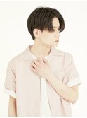黒髪/グレーベージュ/レイヤーロング/前髪パーマ[新宿駅]