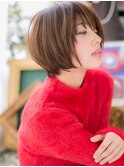 大人かわいいナチュラルマッシュショートボブh2志木20代30代40代