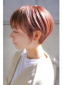 大人可愛い20代30代40代黒髪前下がりショートボブ丸みショート◎