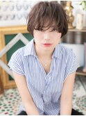 黒髪外国人風ニュアンスカラーショートh3戸田公園20代30代40代