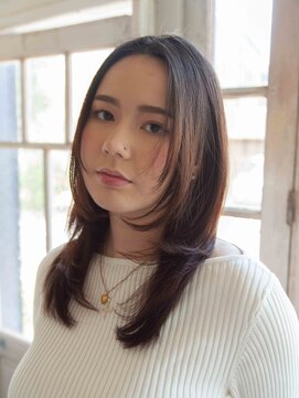 ブール 千歳烏山(bool) 顔まわりレイヤーたっぷりのロングスタイル