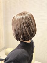 ヘアメイク アリエス 岩切店(HAIR MAKE aries)&nbsp;コントラストハイライトボブ 仙台 岩切 利府 多賀城 ミニボブ