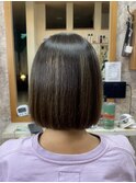 ☆髪質改善☆縮毛矯正で叶えるサラツヤボブ