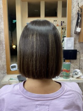 イエローコーン 金沢文庫店(YELLOW CORN) ☆髪質改善☆縮毛矯正で叶えるサラツヤボブ