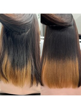 ピリオド 赤坂(Period.) ミディアムヘアー縮毛矯正髪質改善　赤坂見附