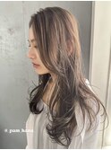 【hana】ブリーチなしダブルカラーロング（PAM.王子）