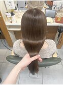 髪質改善カラー×ナチュラルベージュ