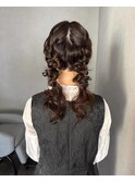 ふわふわツインおだんごアレンジ