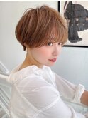 ショート ボブ インナーカラー 韓国風5617
