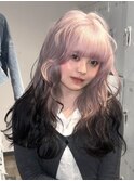 ホワイトピンク/グレー/ブラックルーツデザイン