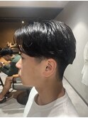 MEN’S HAIR/ブルーブラック/フェザーパーマ/柏