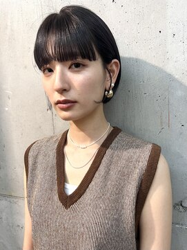 ムード(mood) 髪質改善/耳掛けショート/髪質改善ストレート/ショートボブ