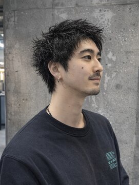 オルカ(ORCA) men's/顔周り/ニュアンスパーマ/韓国/スパイキーショート/新宿