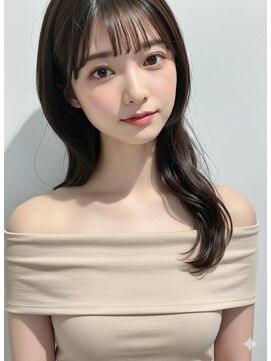 アース 大曽根店(HAIR&MAKE EARTH) 20代30代◎冬の暗めカラー×ハッシュカットで小顔美人