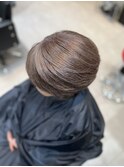 白髪染めを使わない！透明感あるベージュヘア！
