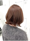 くびれボブ/レイヤーボブ/ラベンダーブラウン