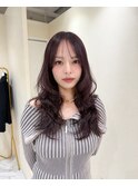 ダークパープル/ナチュラルショート/夏のヘアアレンジ/大阪梅田