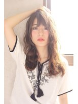 ヘアーズ ベリー 新石切店(hairs BERRY) 透明感のあるダークトーンにふんわり巻きでヘルシー系