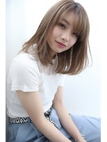 フレーム へアアンドトリートメント 天王寺北口店(FRAME)&nbsp;【FRAME  天王寺あべの】伸ばしかけミディアムヘア