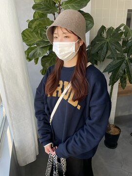 ティティ(TiTi) 韓国風オレンジカラー×ロングへあ[TiTi_栗林れい]