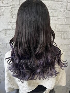 プライズ 池袋店(prize) パープルグラデーションブリーチカラーイルミナカラー池袋9059