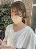 天神 大名 ミントベージュ 顔周りレイヤー