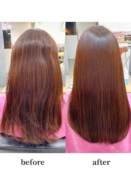 ボルジェ(Bolge) 縮毛矯正で後ろ姿美人に!まるで地毛のようなストレート!☆