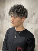 波巻きパーマ×ハイライト