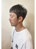 サクラ(SAKURA) メンズ/クロップカット/ナチュラル/前髪/刈り上げ/グレイカラー