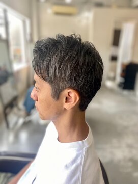 ソイクフ 高田馬場店(SOY-KUFU) MEN'SHAIRアッシュブラックベリーショートダークアッシュ