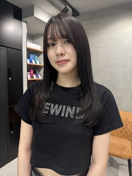 シャルムバイケンジ(Charm.by KENJE) 【 暗髪でも垢抜け* 】顔まわりレイヤー/ロングレイヤー