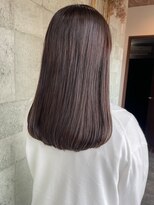 ミルヘアデザイン(mil hair design) 髪質改善カラー　艶カラー　ブラウンカラー　ミディアム