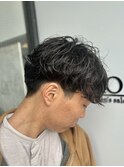 大分シャドウパーマメンズマッシュ波巻きパーマツイストパーマ