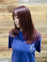 ウェリラバイハク(WeLila by haku)&nbsp;レイヤーカット/ボルドーカラー/ハッシュカット/髪質改善