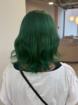 エトレ(etore) ブリーチカラー/グリーンカラー/顔まわりレイヤー