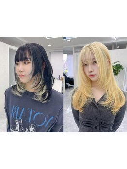 【気軽に楽しむ、最新トレント。】小顔◎トレンドレイヤーカット+TR2step\6,500*デザインカラーとの相性◎