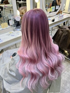 コル(CoL) エクステ60本で可愛いグラデーションカラーに!