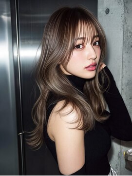 ◎錦糸町 小顔見せ！透明感グレージュくびれミディ30代40代