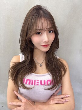 ロンドルーチェ 心斎橋(Lond luce) ダークアッシュ/ミディアムレイヤーカット［髪質改善/縮毛矯正］