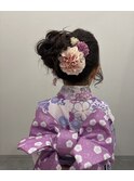 七五三ヘア/七五三着付け/京橋着付け/7歳着付け