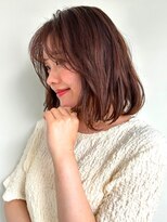 カバーヘア ブリス 川口(COVER HAIR bliss)&nbsp;ふんわりボブ×フェミニン/大人ガーリー/ココアブラウン/p川口