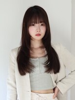 アース コアフュールボーテ 長岡店(EARTH coiffure beaute)&nbsp;ナチュラルベージュ_ヨシンモリ_顔周りレイヤー_レイヤーカット