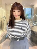 マイル 渋谷(mile)&nbsp;ブリーチなしレッドブラウン×フェイスレイヤー