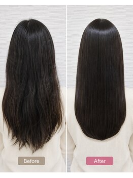 グラッチェ(grazie)の写真/【Cut＋縮毛矯正＋炭酸泉＋惚れ髪TR￥17100】grazieの縮毛矯正はしっとり、さらさらで話題沸騰中♪