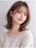 ベージュカラー 髪質改善 くびれヘア 顔周りカット 艶髪 30代