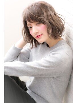 ヘアーアートシフォン 池袋西口店(Hair art chiffon) 大人かわいいブルージュアシメで似合わせカットヴェールウェーブ