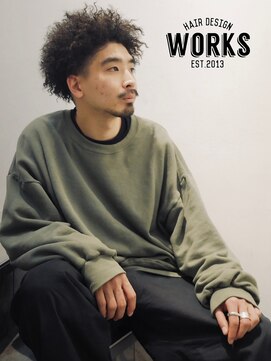 ワークス ヘアデザイン(WORKS HAIR DESIGN) 外国人風メンズツイストアフロヘアー