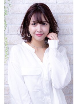 ヘアーアートシフォン 池袋西口店(Hair art chiffon) ショコラベージュ抜け感カーキアッシュアンニュイくびれヘア