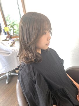 ヘアストーリー リズム(hair story r ism) 韓国風くびれイヤー♪グレージュカラー♪