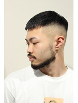 レンゲン(LENGEN)&nbsp;メンズかき上げニュアンスマッシュサイドパート韓国マッシュ